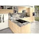 Blat bucatarie Egger F093 ST7, semi - mat, Marmura Cipollino gri, 4100 x 600 x 38 mm