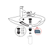Ventil lavoar Wirquin Black Touch, alama, Quick Clac, negru mat, diametru 1 1/4 toli