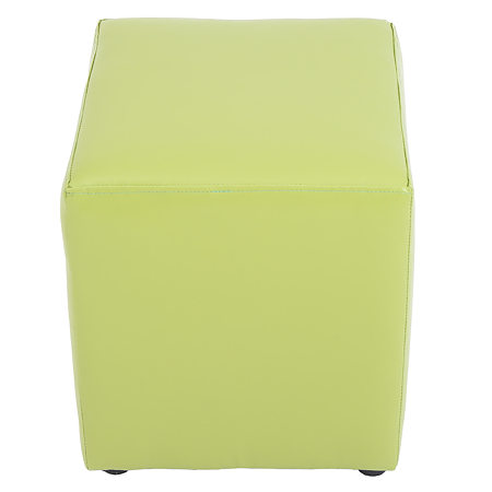 Taburet Cube tapiterie piele ecologica verde IP 21899 45x37x37 cm