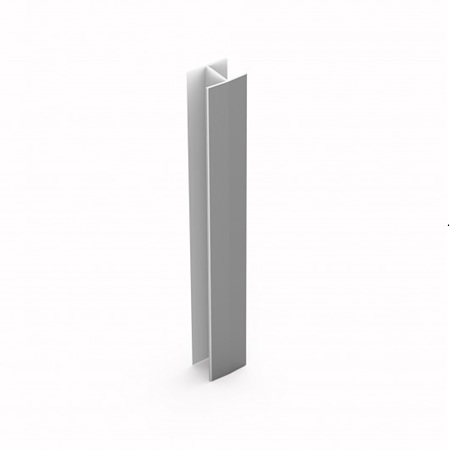 Accesoriu plinta, PVC, gri, aluminiu periat, 100 mm