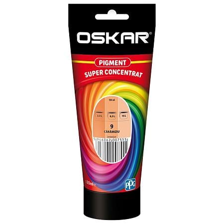 Pigment super concentrat Oskar, interior, pentru vopsea lavabila, caramiziu,180 ml