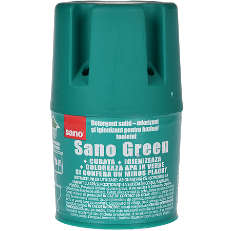 Odorizant solid pentru toaleta, Sano, green, 150 g