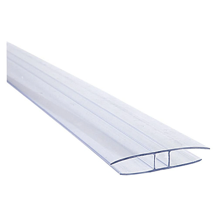 Profil H policarbonat transparent, 8 mm, lungime 6 m, ESP 