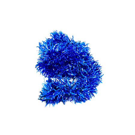 Beteala Craciun ondulata, albastru, 200 cm
