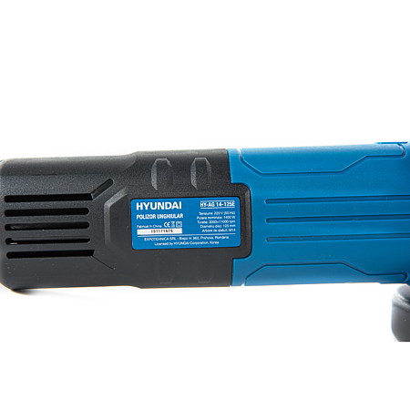 Polizor unghiular Hyundai HY-AG 14-125E, 1400 W, 11000 rpm, 125 mm