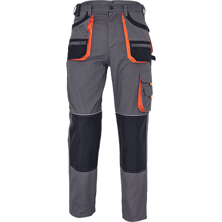 Pantaloni protectie Cerva FF CARL BE-01-003, bumbac si poliester, gri, marimea 54