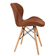 Scaun bucatarie / living Eliza, tapitat, piele ecologica, cadru de lemn, maro, max. 110 Kg., 73 x 47 cm Scaun bucatarie / living Eliza, tapitat, piele ecologica, cadru de lemn, maro, max. 110 Kg., 73 x 47 cm