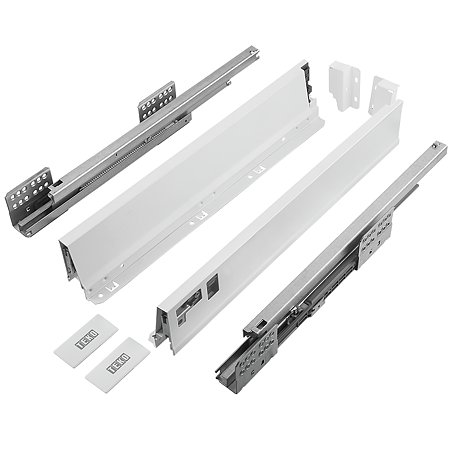Sistem pentru sertar, Teko Clasic, alb, 40 kg, H 86 mm , 450 mm