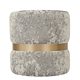 Taburet Ring, inel auriu, catifea crem E04, rotund, 38 x 38 x 40 cm
