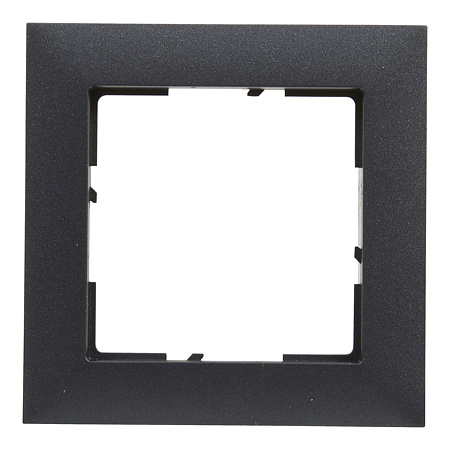 Rama intrerupator Legrand, New Suno, 1 modul, plastic, gri inchis