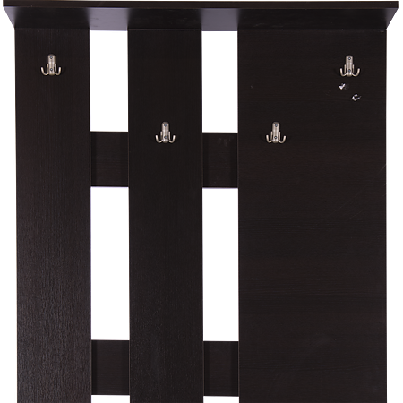 Cuier din pal melaminat pentru hol, wenge, 200 x 100 x 35 cm Cuier din pal melaminat pentru hol, wenge, 200 x 100 x 35 cm