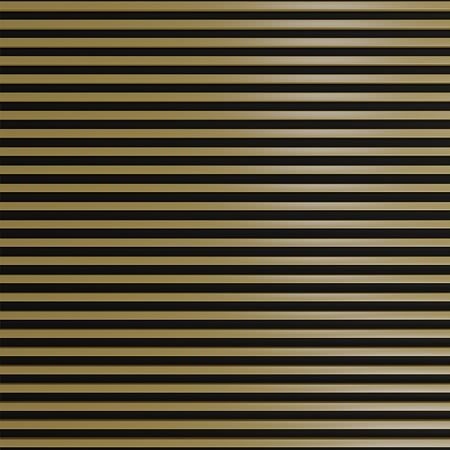 Panou decorativ Linea Slim, 3 lamele, MDF, auriu/negru, interior, 265 x 15 cm