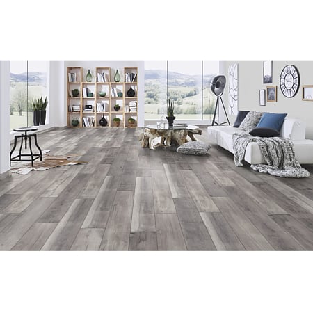 Parchet laminat 10 mm Kronospan Atlantic K413 Blackwater Oak, nuanta medie, clasa de trafic 33, twin click + si 1click2go pure +, 1288 x 195 mm