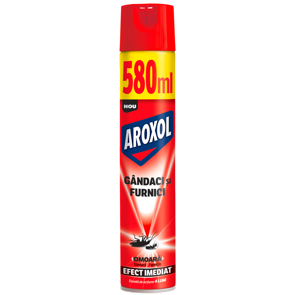 Spray gandaci/furnici Aroxol, efect imediat, 580 ml 580