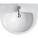 Lavoar baie Cersanit Family 60, montaj suspendat, ceramica, alb, 60 x 48.5 x 19 cm