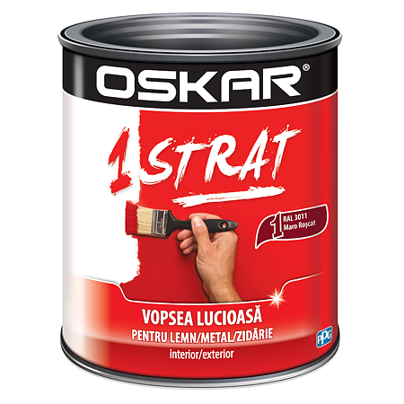 Email Oskar 1 strat, interior/exterior, RAL 3011 maro roscat, 2.5 l