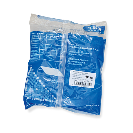 Distantier clips autonivelant, pentru placi cu grosimea de 3-12mm, polipropilena, alb, rost 1,5 mm, 50 bucati