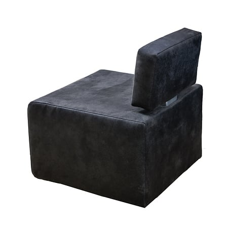 Fotoliu Mobexport, tapiterie piele ecologica, gri, 57 x 60 x 69 cm