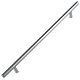 Maner cilindric otel D10 mm, 224 mm, mat-crom