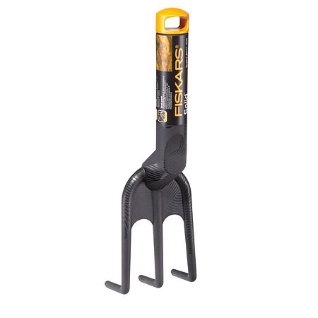 Cultivator solid Fiskars, poliamida & fibra de sticla, negru & galben, 3 dinti Cultivator solid Fiskars, poliamida & fibra de sticla, negru & galben, 3 dinti