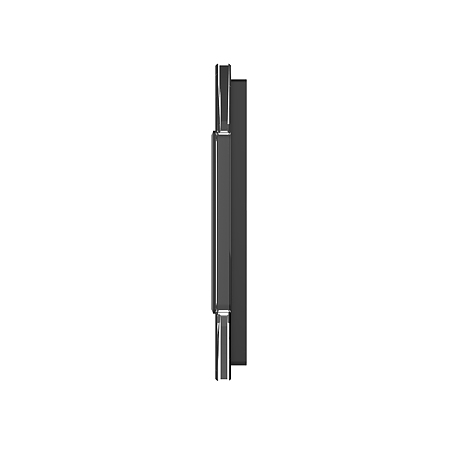 Rama intrerupator dublu + priza simpla Livolo VL-P702/E-4B, sticla securizata, negru