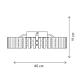 Plafoniera LED Piano PL1, KL140030, 30W, 4000K, negru, alb