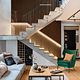 Panou decorativ Linea Slim, 3 lamele, MDF, maro alun/negru, interior, 265 x 15 cm