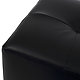 Taburet Cool tapiterie imitatie de piele, negru IP21901, 36 x 36 x 38 cm