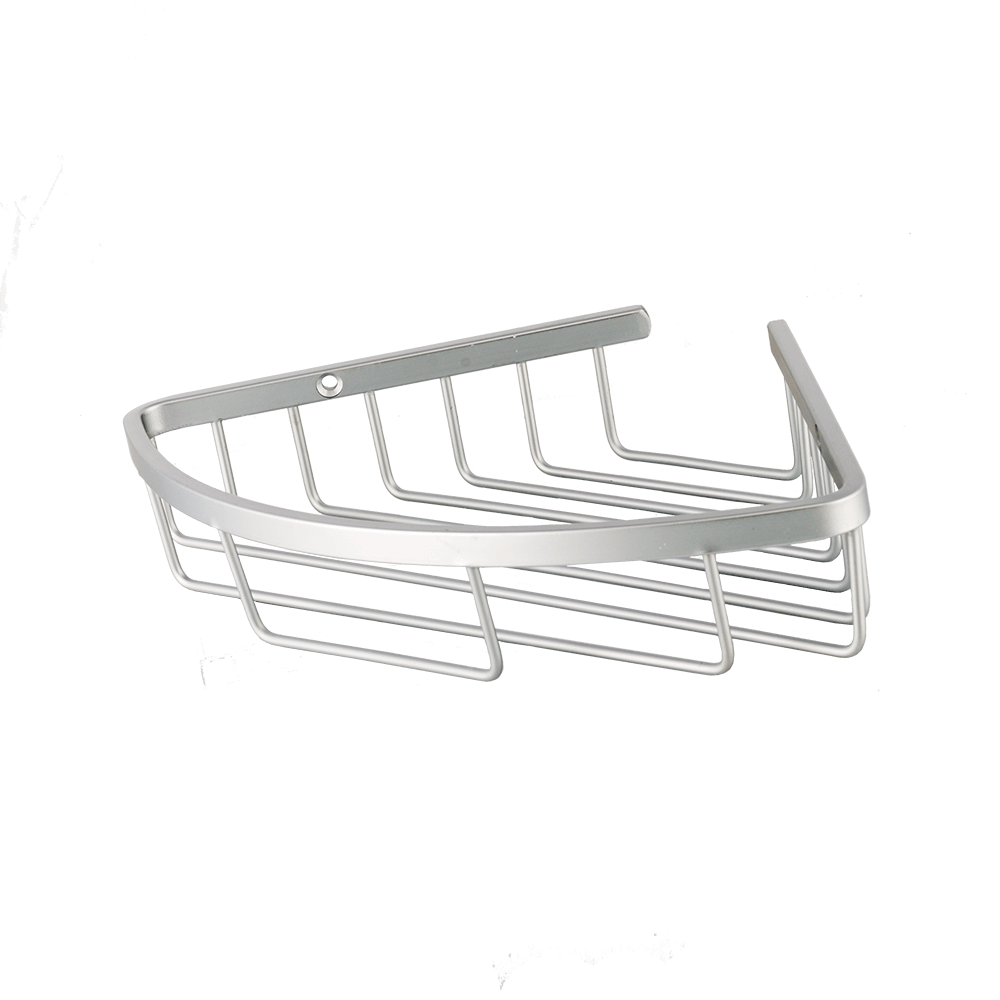 Coltar de baie MSV, aluminiu, alb, 1 raft, 22.5 x 22.5 x 4 cm 22.5