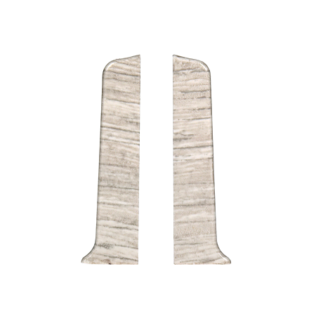 Set terminatie plinta parchet stanga/dreapta Korner Siena 80, stejar Suedez 805, PVC, 2 bucati/set