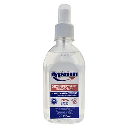 Solutie antibacteriana/dezinfectant pentru maini Hygienium, spray, 250 ml