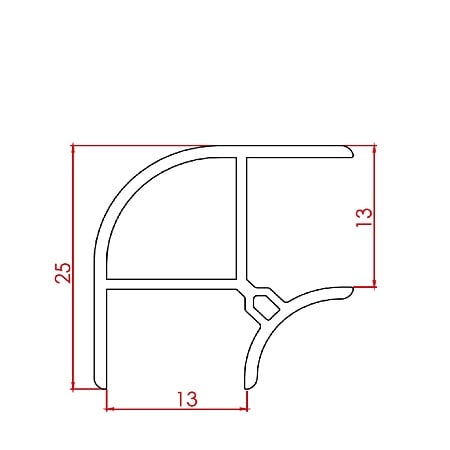Accesoriu plinta Round, PVC cu folie HG, negru, 10 cm