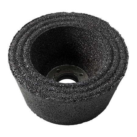 Oala de slefuit conica pentru piatra Bosch, 110 mm, granulatie 24