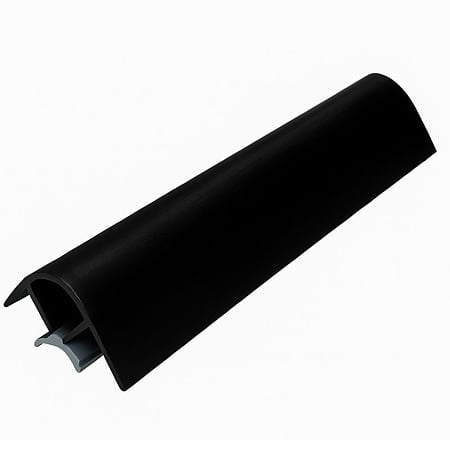 Accesoriu plinta Round, PVC cu folie HG, negru, 10 cm