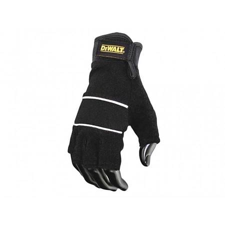 Manusi profesionale fara degete DeWalt DPG213L, textil, marimea 9, negru