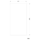 Paravan dus / walk in Sanotechnik Sanoflex N90, sticla clara 6 mm, fara accesorii, 88 - 89 x 200 cm