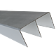 Profil glisare sus pentru Omega/Multiomega/House/Sloping, aluminiu, 4 m