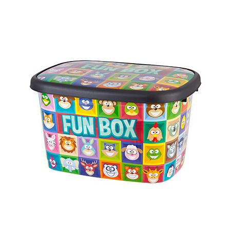 Cutie decorata, plastic, 47 x 37 x 27 cm, 20 L