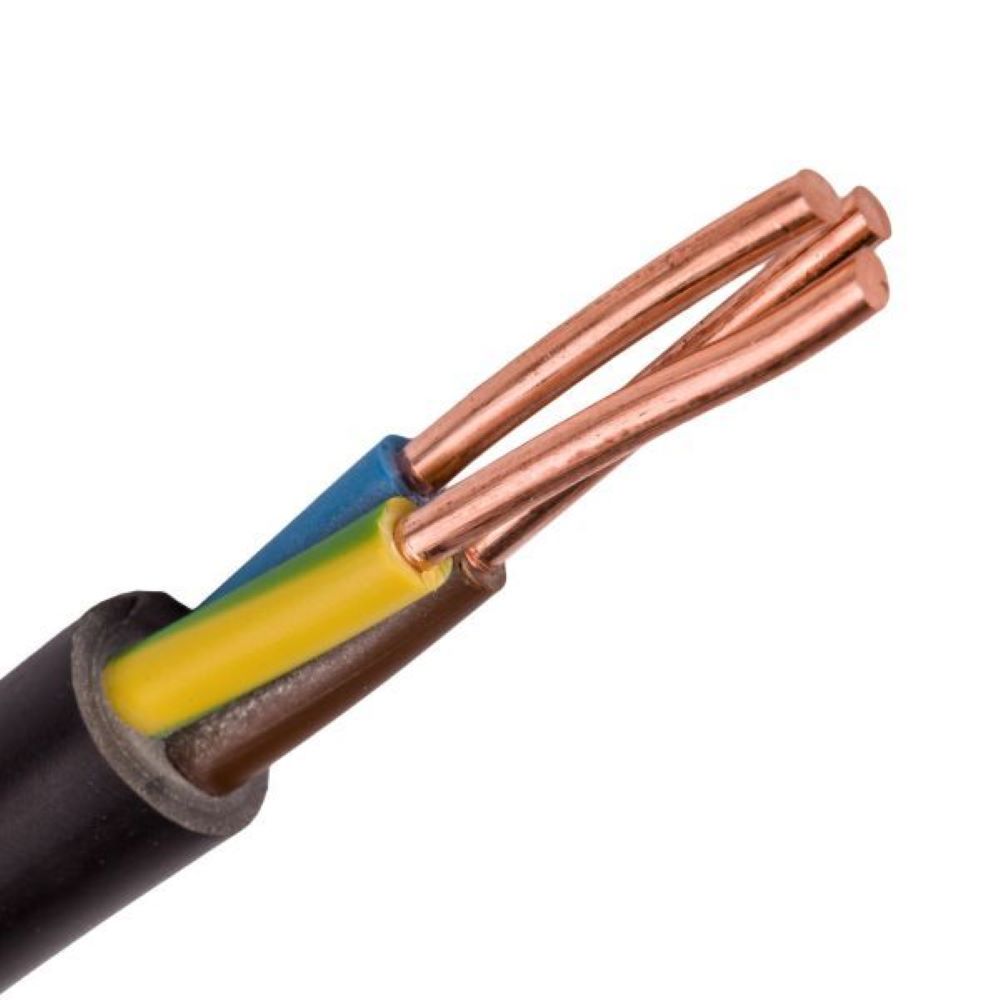 Cablu E-YY-J (tip CYY-F) 5x2.5mm², negru | MatHaus