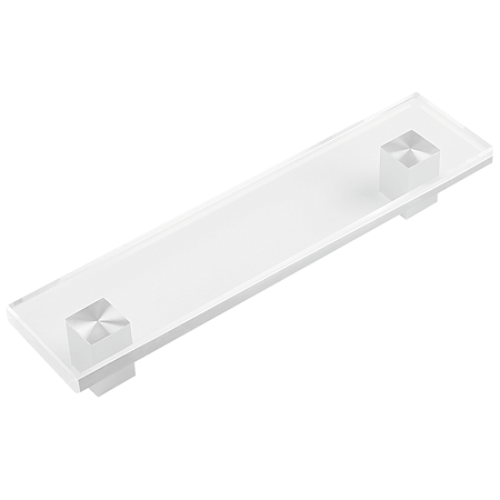 Maner FZ 28007B cu terminatii din crom mat, sticla, 40 x 150 mm, 96 mm