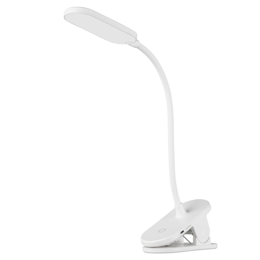 Lampa birou Raizal, LED, mplastic, alb, 12 x 6 x 45.5 cm 45.5