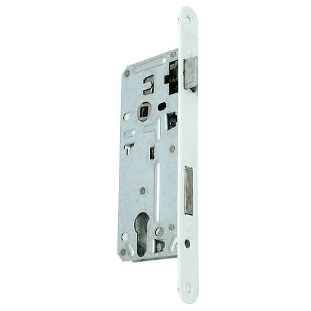 Broasca ingropata cu cheie Yale, otel, alb, 43 x 90 mm Broasca ingropata cu cheie Yale, otel, alb, 43 x 90 mm