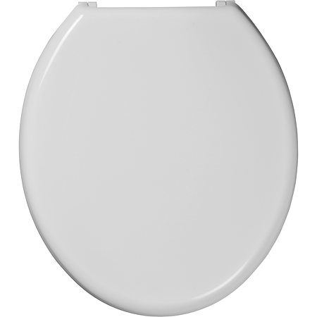 Capac WC Wirquin Flamenco, plastic, alb, cu inchidere lenta, 42.5 x 38.5 cm