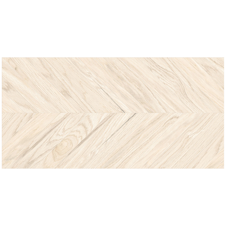 Gresie portelanata exterior/interior KAI Tilia Natural, rectificata, tip chevron, mat, decor lemn, crem, 60 x 120 cm