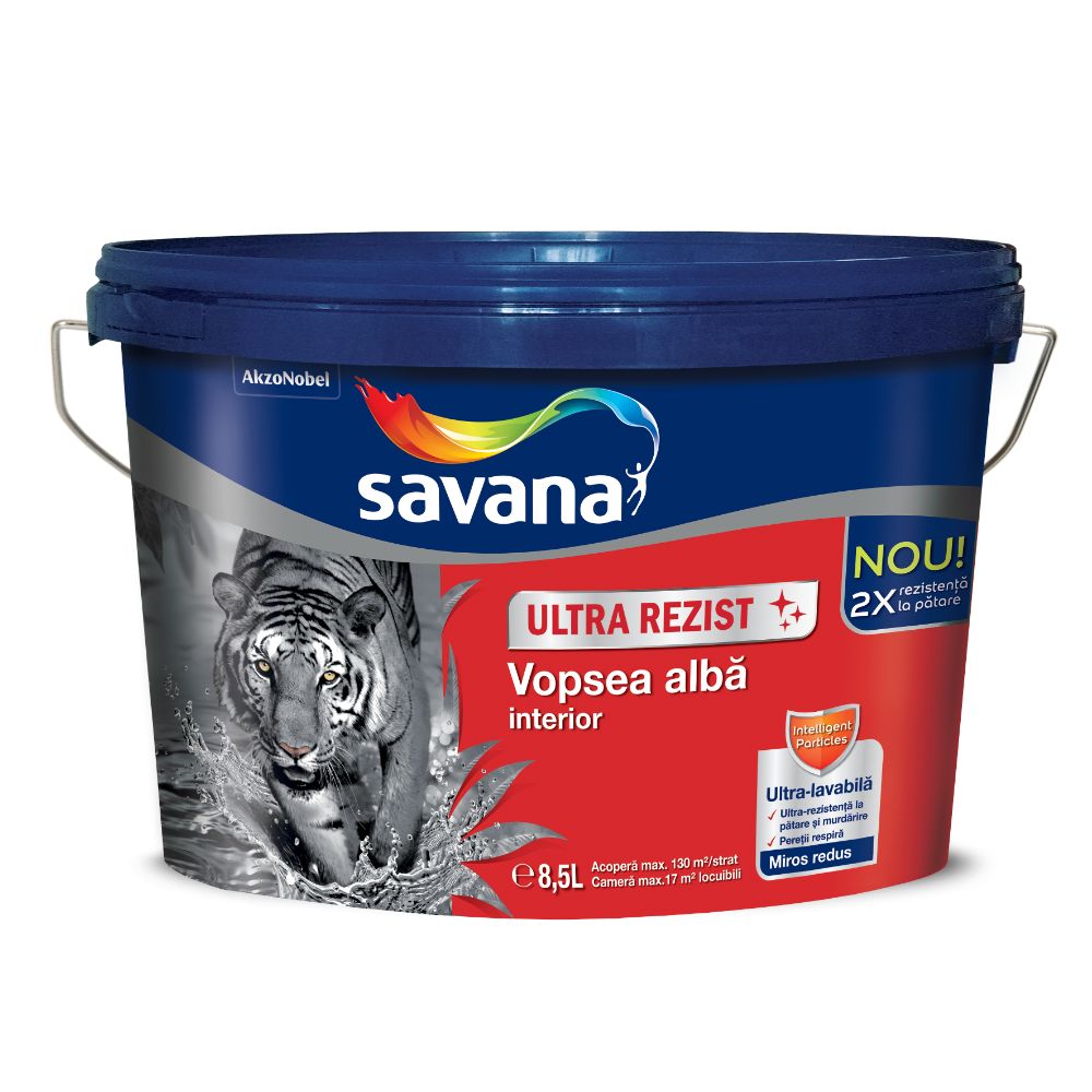 savana cu teflon dedeman 8.5 l pret Vopsea ultra-lavabila interior Savana Ultra Rezist, superalb, 8.5 l