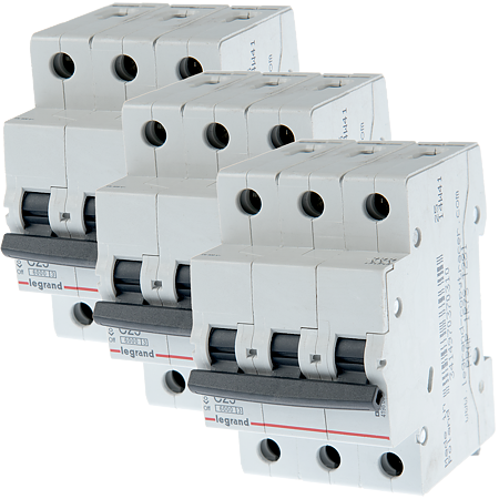 Disjunctor RX3 6000 Legrand 419886, 3P, 25A 