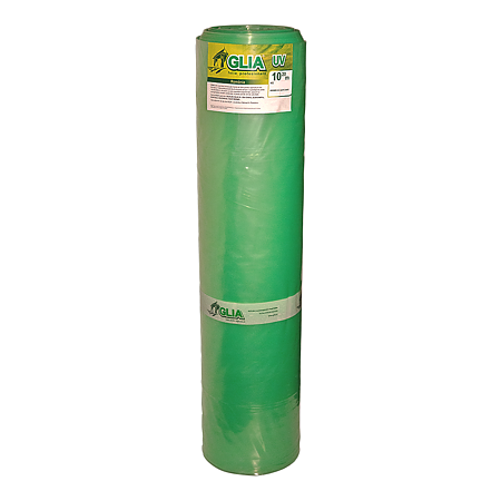 Folie pentru solar/sera Glia, polietilena, verde transparent, stabilizata UV, 0.15 mm, 10.2 x 50 m