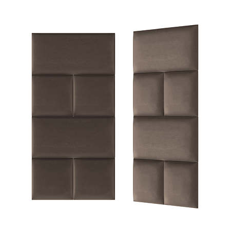 Panou decorativ tapitat, Simple R26, maro, patrat, 300 x 300 x 37 mm