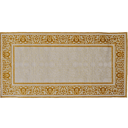 Covor dreptunghiular,  Pera beige, din poliester, 120 x 180 cm
