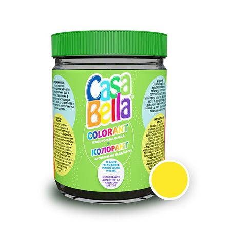 Colorant vopsea lavabila Casabella, galben, 200ml